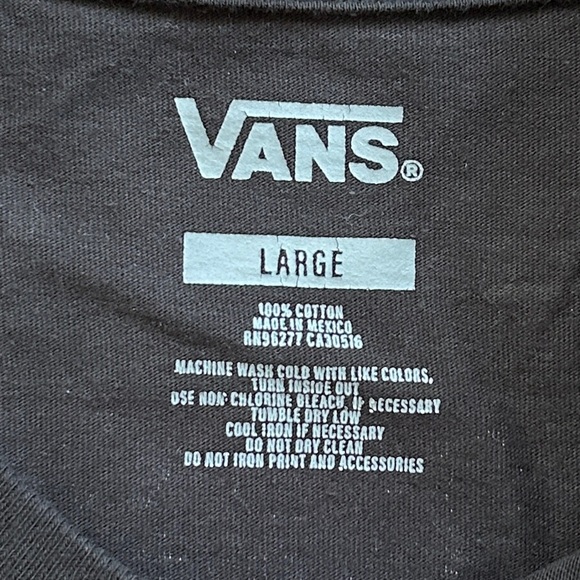 Vans RARE US Open of Surfing Huntington Beach Black Long Sleeve Tee Size Large - Picture 6 of 10